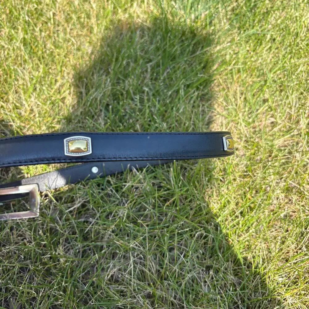 Brighton Black with gold and silver accents belt size M / 30